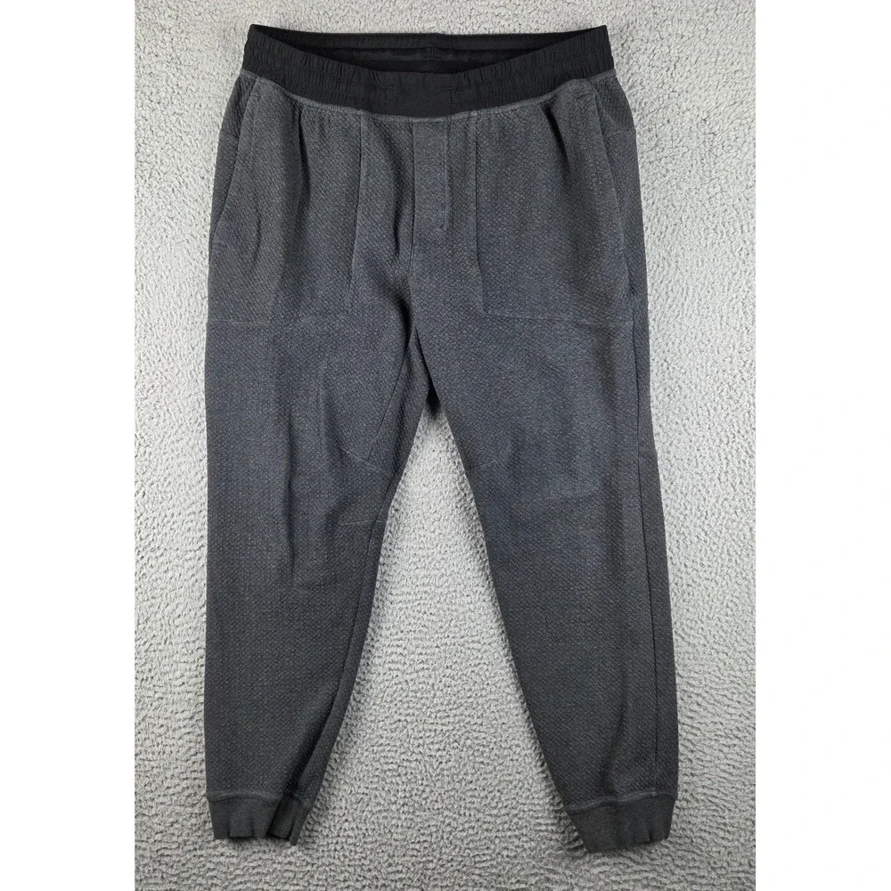 Lululemon At Ease Joggers Mens‎ XL Gray Textured Soft Stretch LM5642S